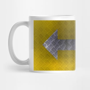 Industrial Arrow Tread Plate - Left Mug